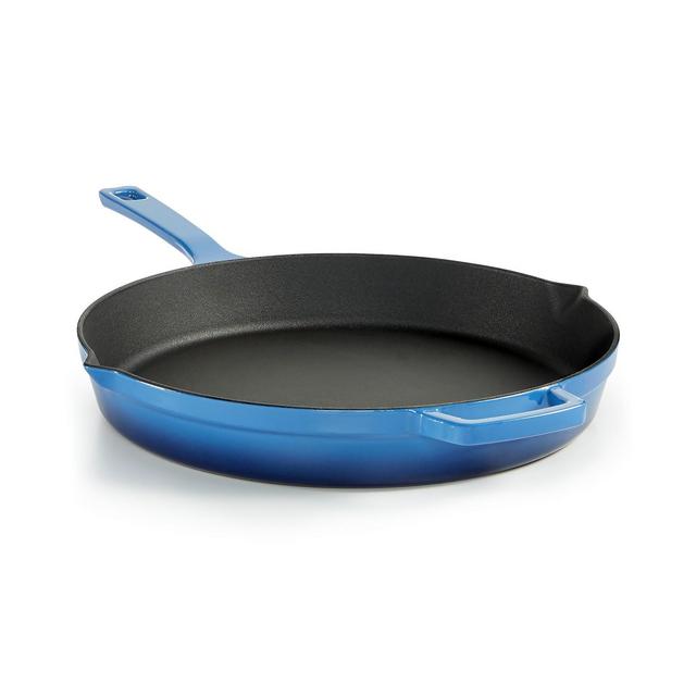 Martha Stewart Collection Enameled Cast Iron 12" Fry Pan, Created for Macy's