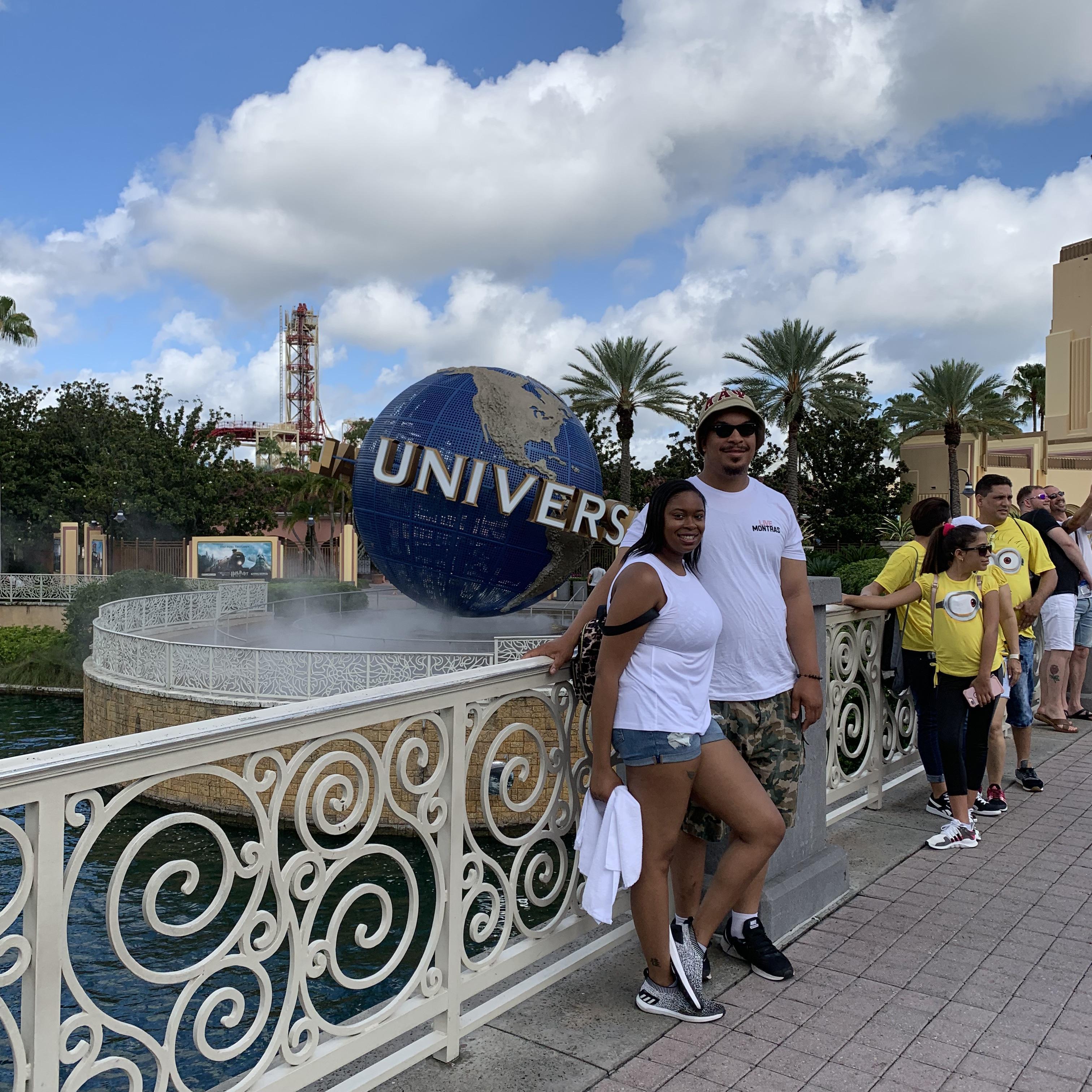 Bobby and Nakia's First trip together, was at Universal Studio in Orlando, Florida!