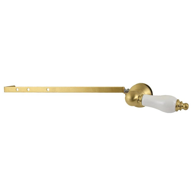 Kingston Brass KTPLD7 Victorian Universal Front or Side Mount Toilet Tank Lever, Brushed Brass