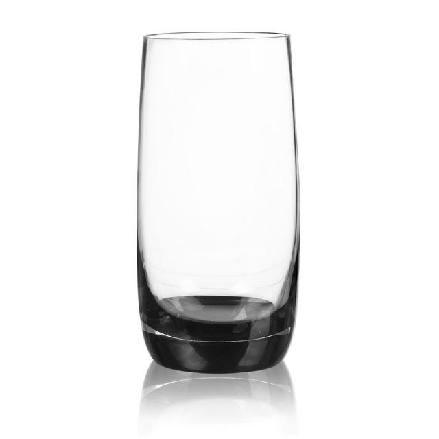 Qualia Glass Ebony Highball Glasses, Set Of 4