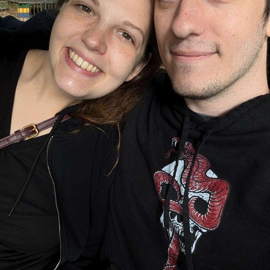 This was taken at our zoo trip to Binder Park right after we fed giraffes.