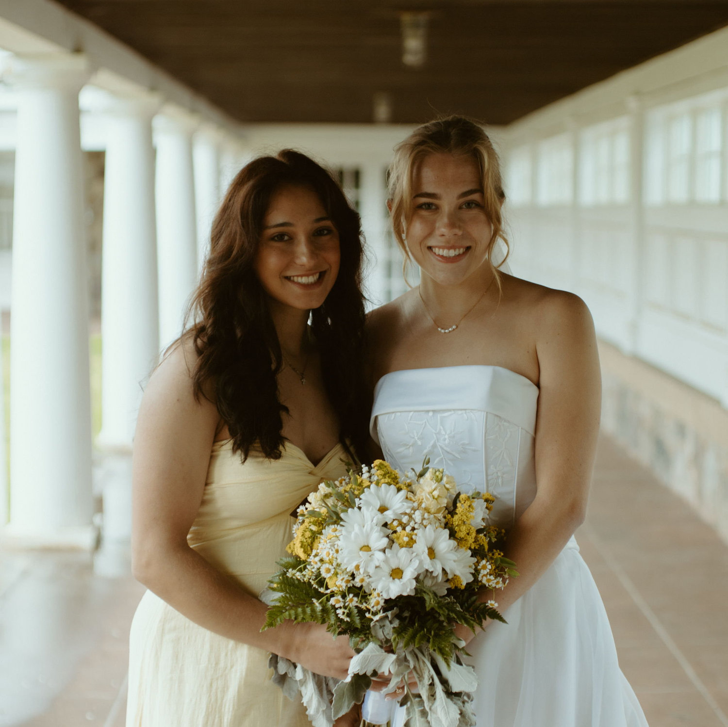 Leigh Anne and her maid of honor, Gabby