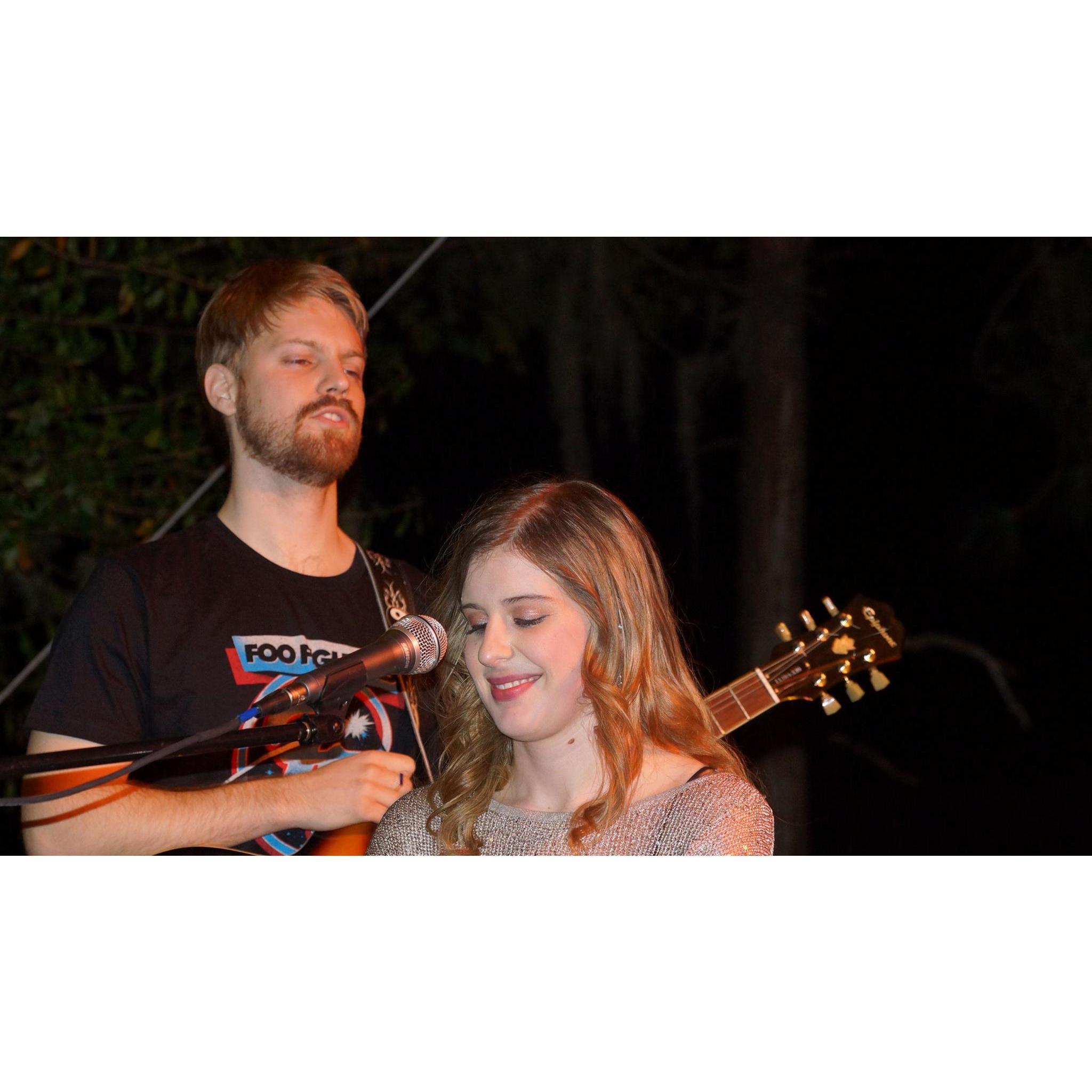 Our first time playing in a rock band together - Steel Relic at Big Top Brewery in Sarasota
2016