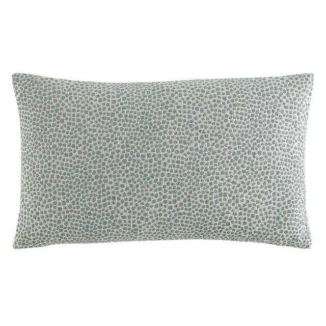 Tully Chenille Dotted Pillow - Spa 12” x 20”