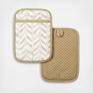 Maui Herringbone Oven Pot Holder, Set of 2