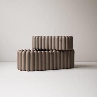 Mist Oval Small Planter
