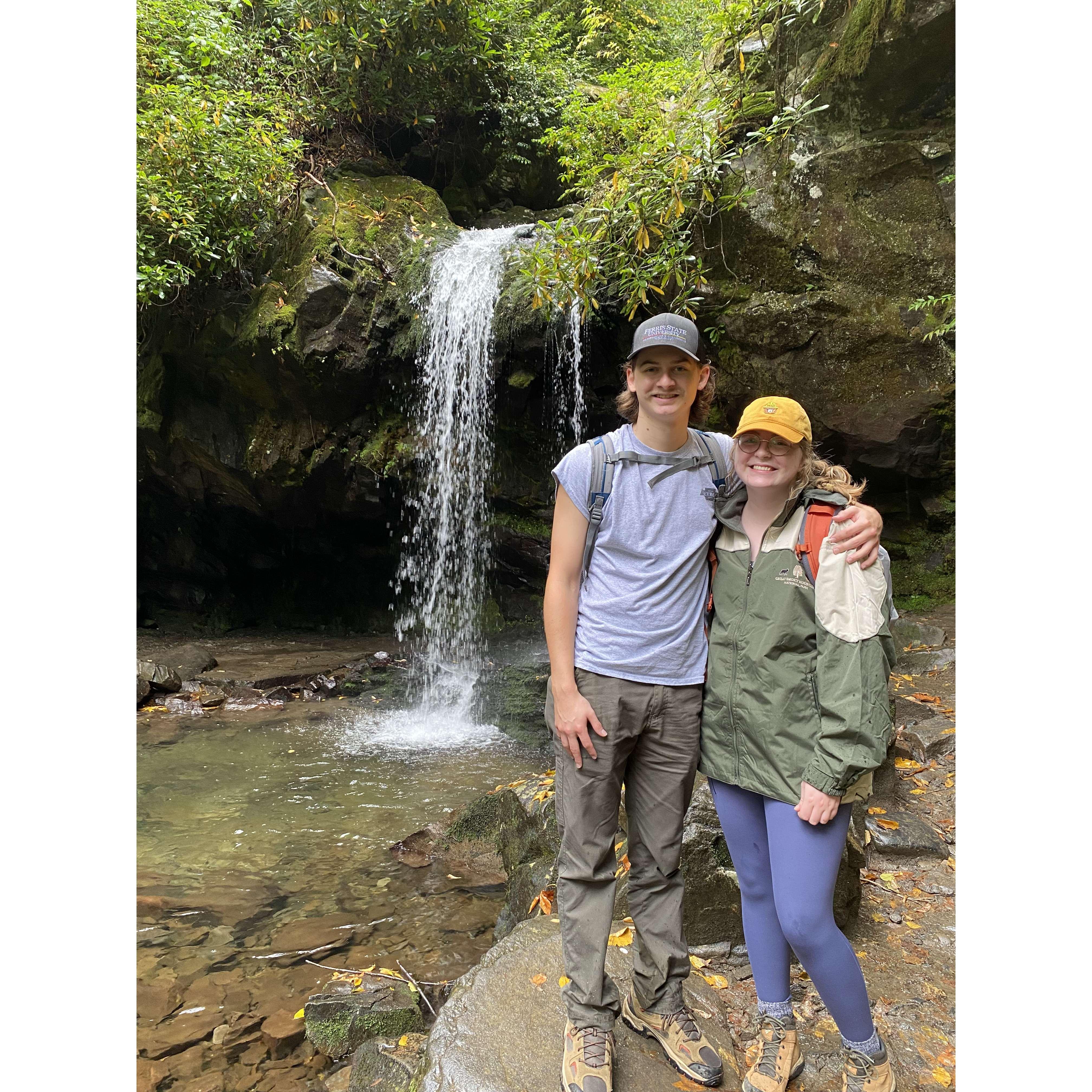 The same hiking trip when I said "yes"!