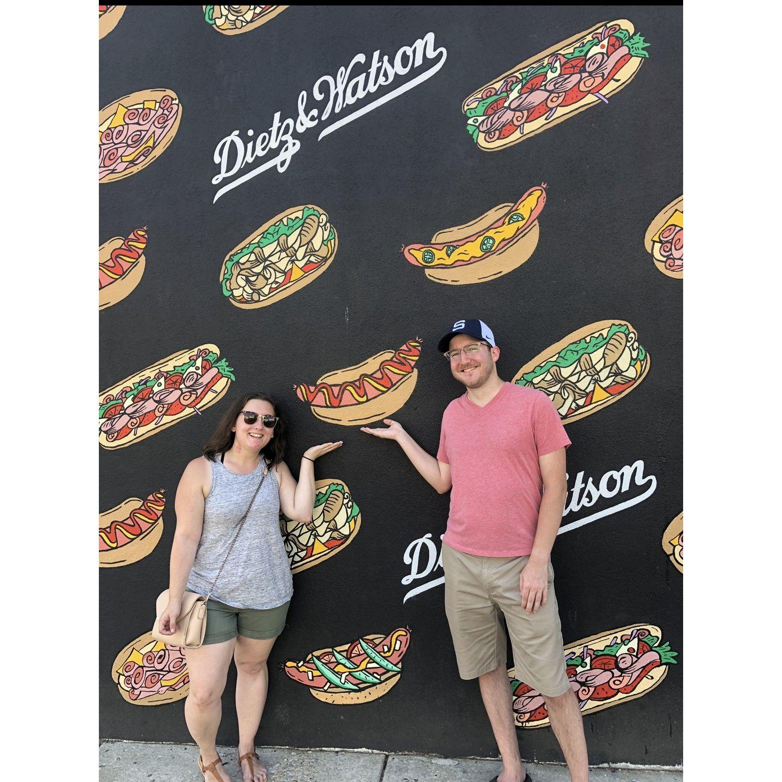 Our first weekend trip together, Philadelphia, July 2019