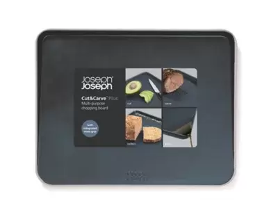 Joseph Joseph® Cut&Carve™ Plus Chopping Board in Blue/Grey