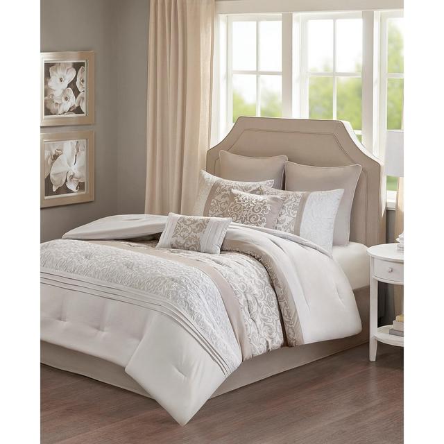 510 Design Ramsey Queen Embroidered 8 Piece Comforter Set