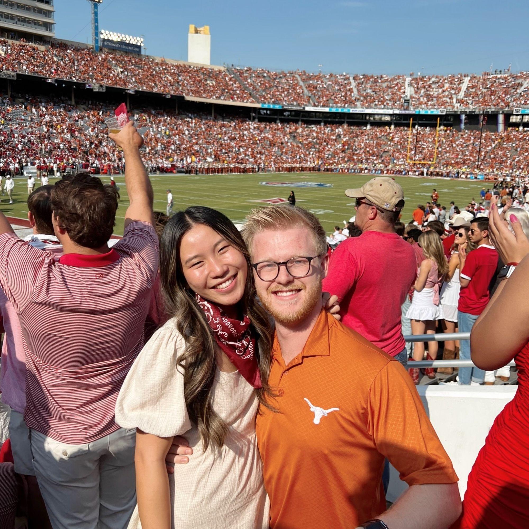 At our first Red River Rivalry game