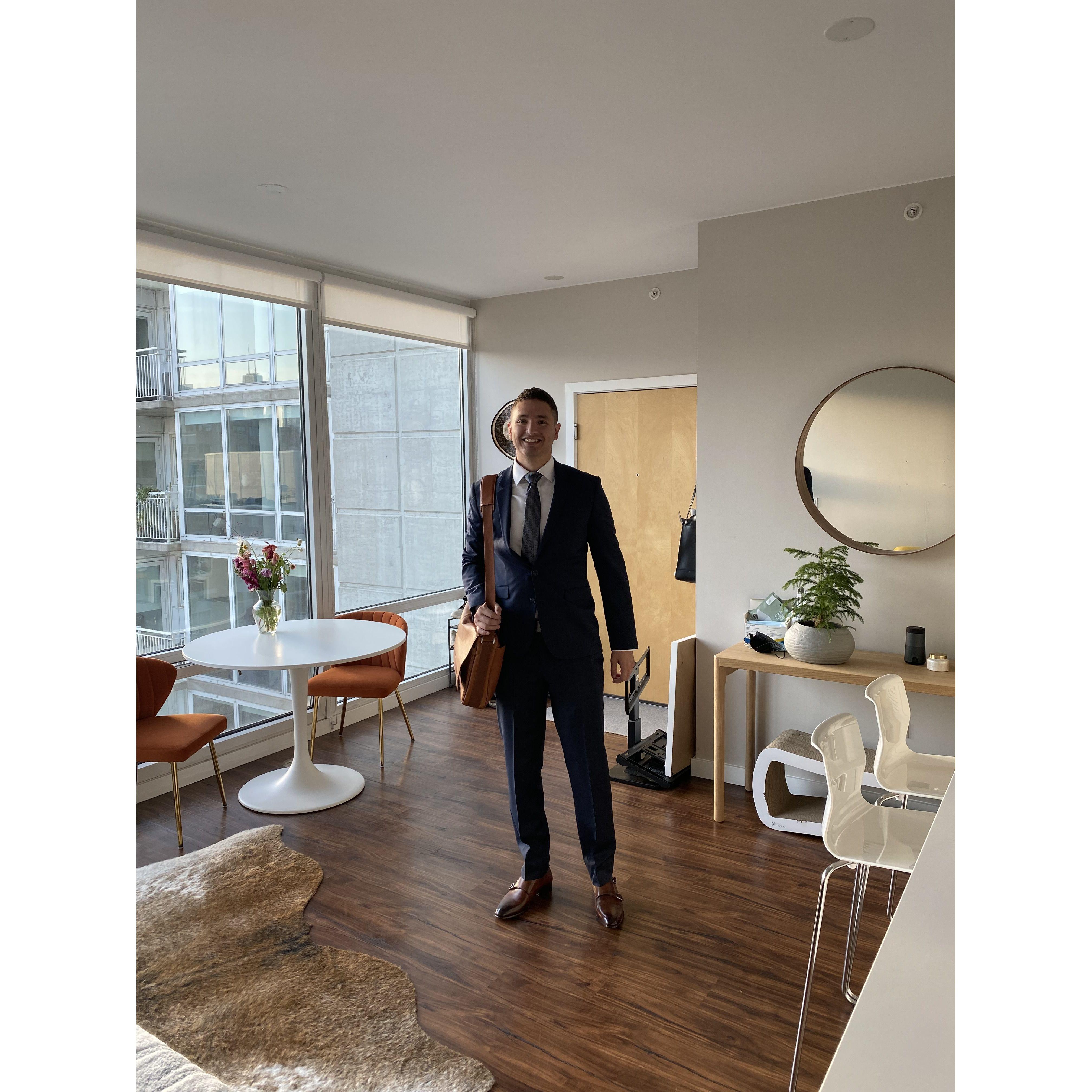 Camilo's first day at Kirkland and Ellis LLP