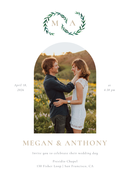 Cappell Photo | White | Zola Wedding Invitations