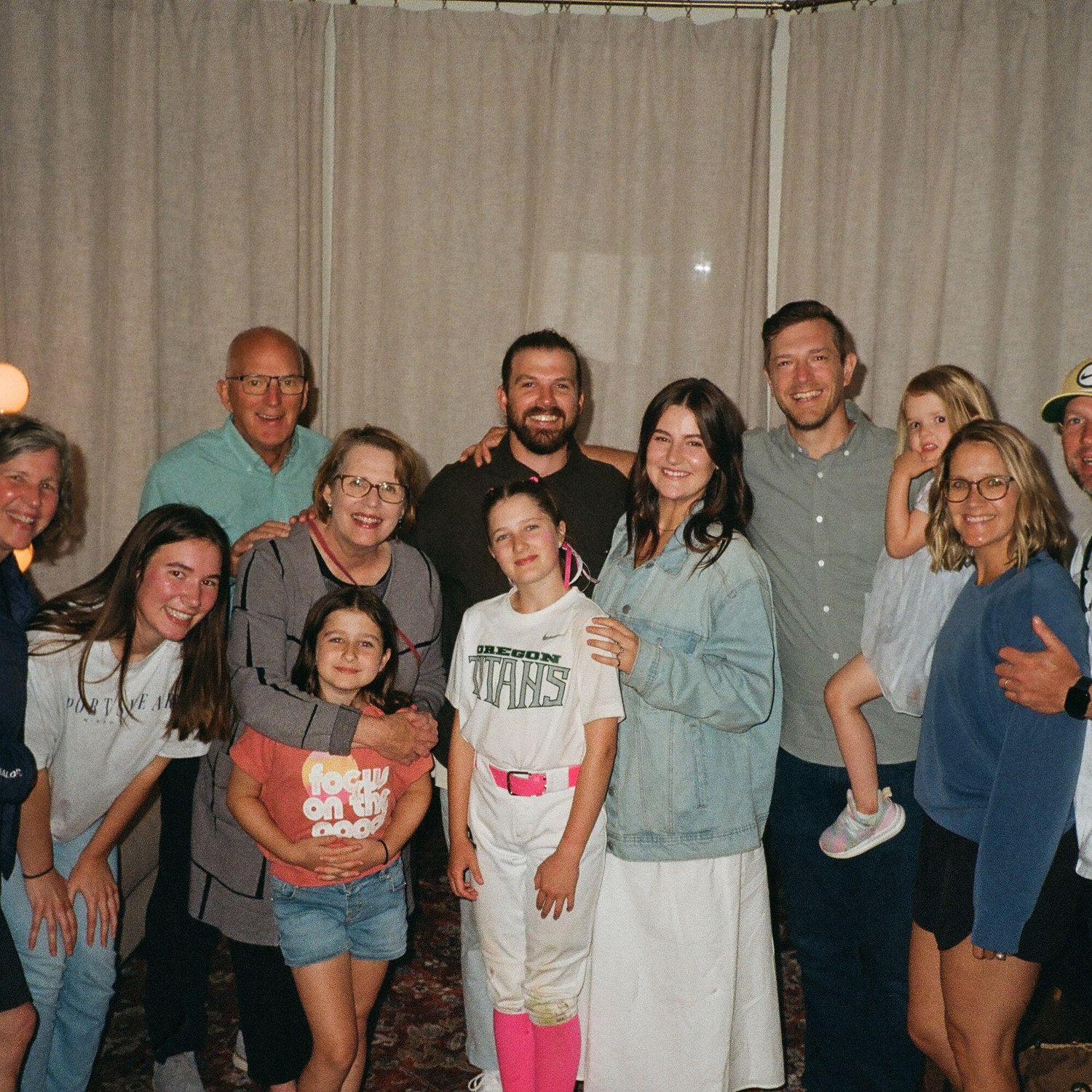 John's side of the family at our engagement party