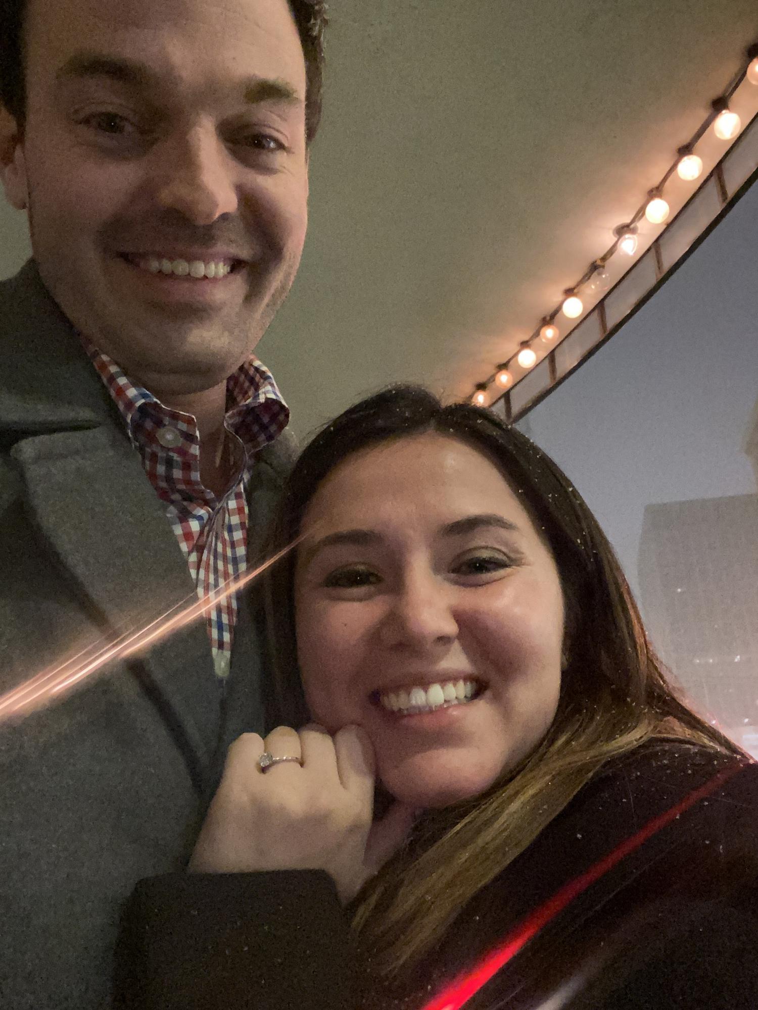 Snowy night on February 12th when he put a ring on it