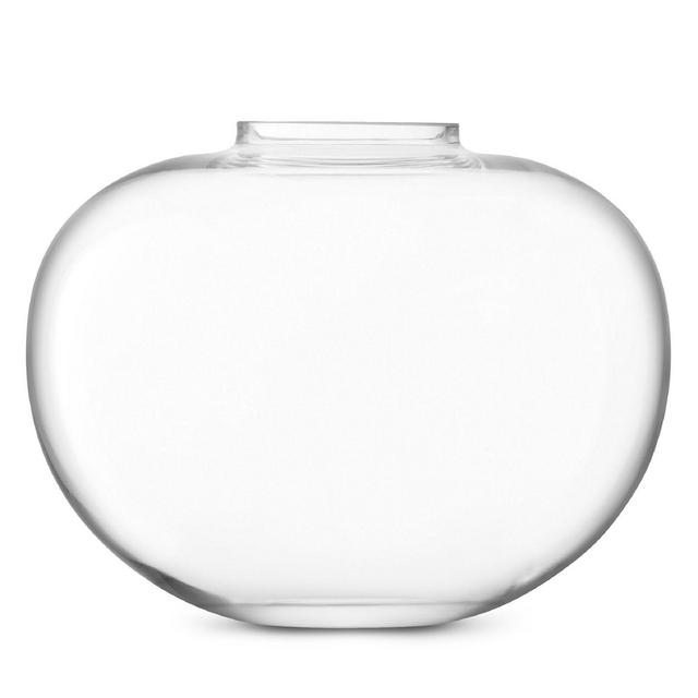 LSA Flower Curved Clear Glass Bouquet Vase, Small
