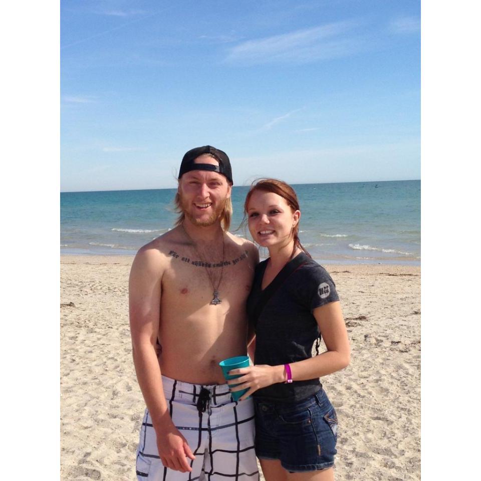 In Mexico with Derek's family. 2013