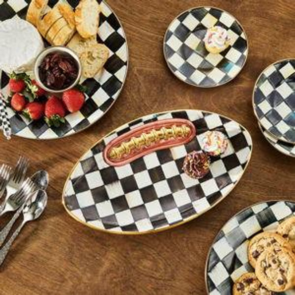 Courtly Check Football Platter