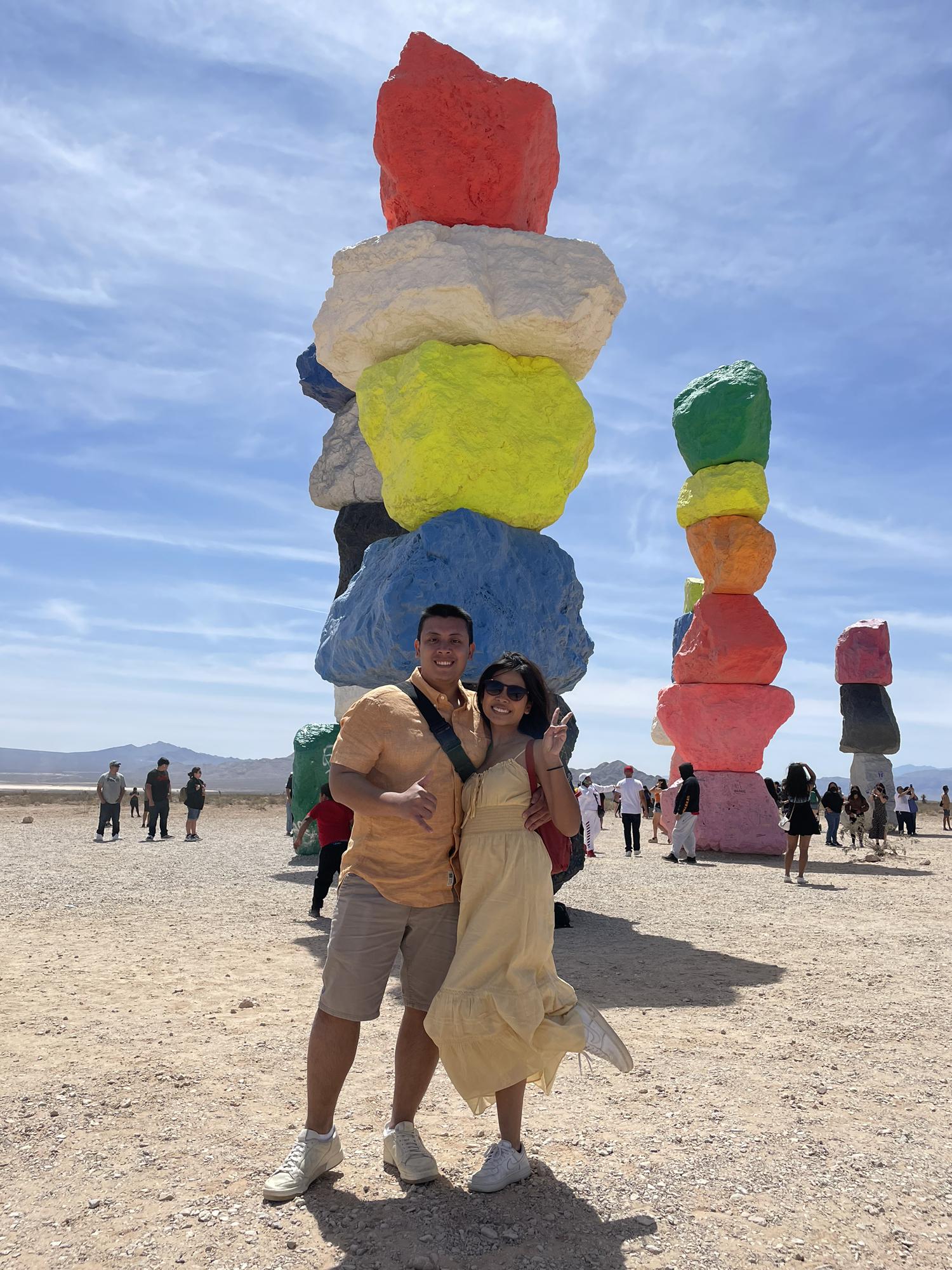 7 Magic Mountains! Allana spent most of the time recreating RM of BTS' photos 💜