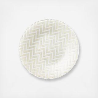 Chevron Glass Salad Plate