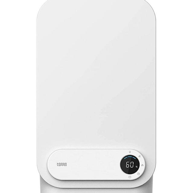 TOPPIN Top Fill Humidifiers for Large Room - Smart Humidistat & Patented Leak-Proof Design Cool Mist Humidifiers, 29dB Silent Sleep Mode and 5L Tank for 50 Hours, Easy to Refill & Clean