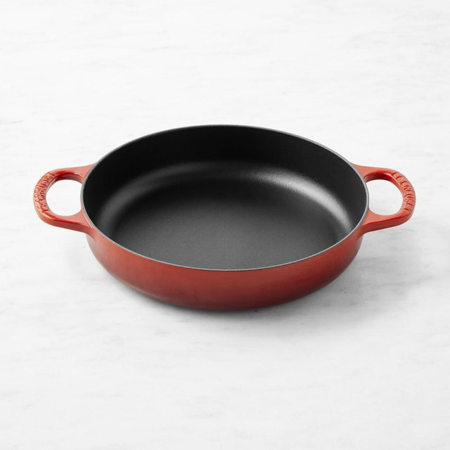 Le Creuset Enameled Cast Iron Everyday Braiser Pan, 3-Qt., Red