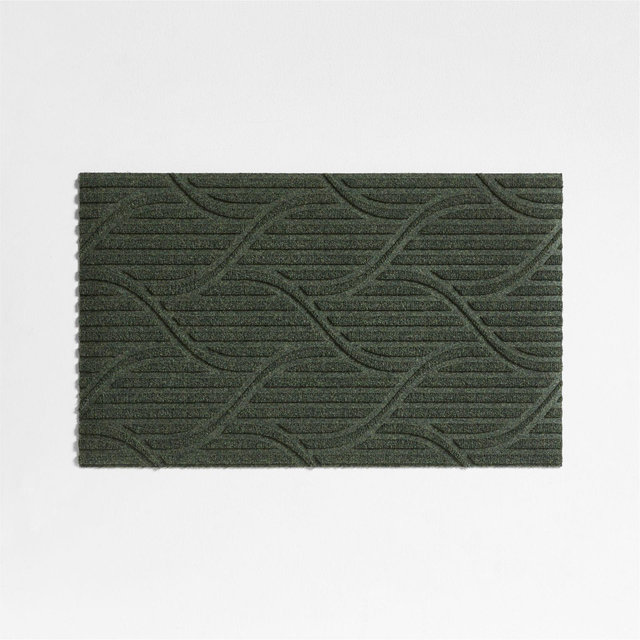 Thirsty Flow Olive Green Indoor/Outdoor Doormat 21.5"x35"