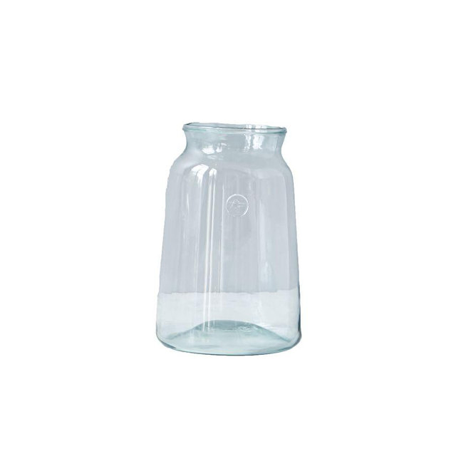 Recycled Glass Mason Jar Vase, Large