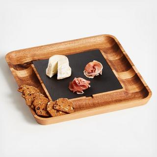 Slate and Wood Serving Board