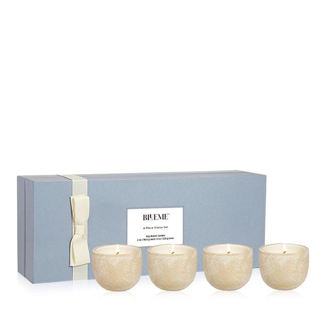 Blueme 4 Piece Ceramic Votive Set: Calm, Balance, Nostalgia, Focus