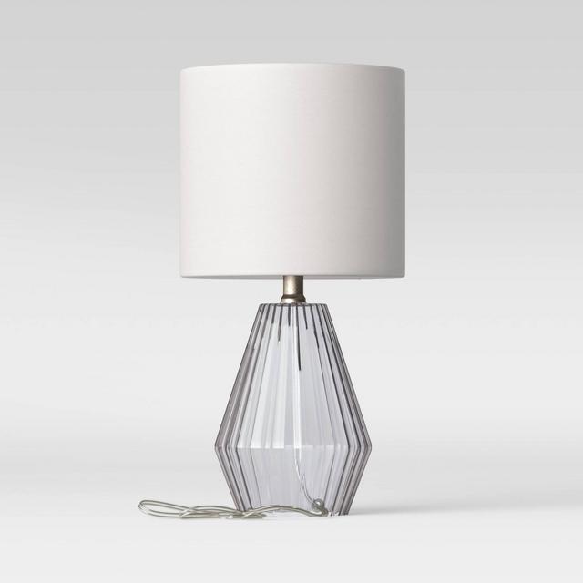 Ribbed Glass LED Accent Lamp Blue (Includes Energy Efficient Light Bulb)- Project 62™