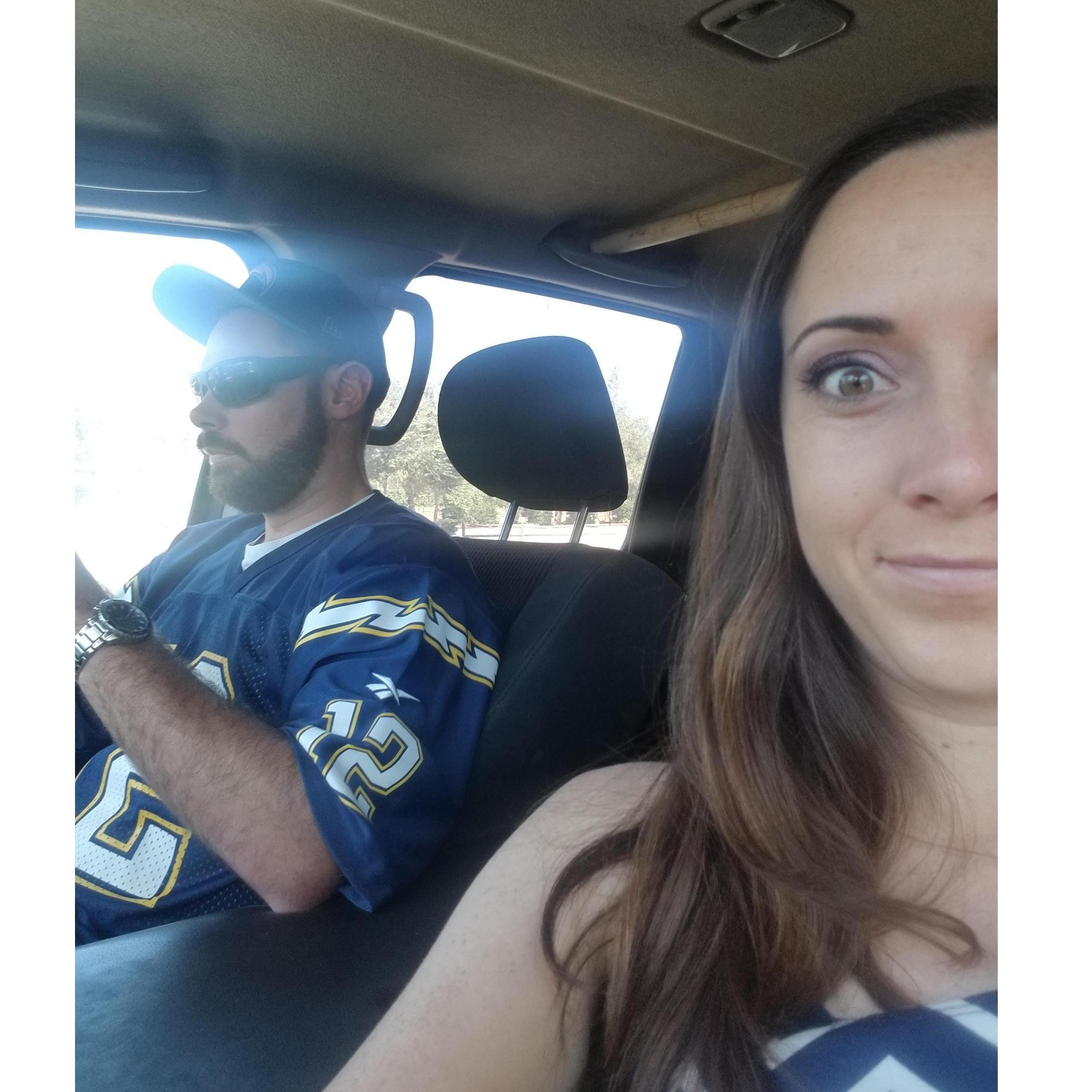 On our way to drink wine in Temecula 2018