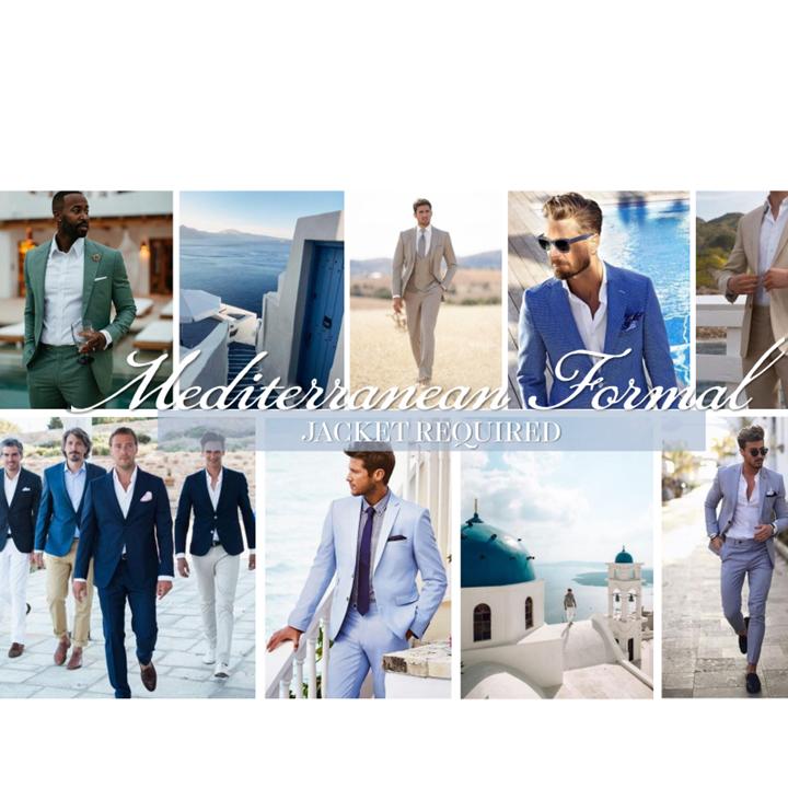 Men's wedding day attire- no tie necessary