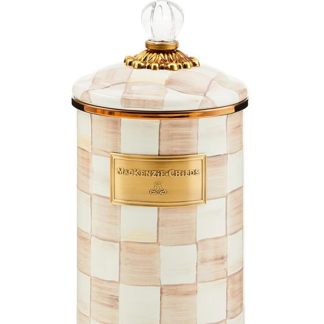 MacKenzie-Childs Large Check Canister