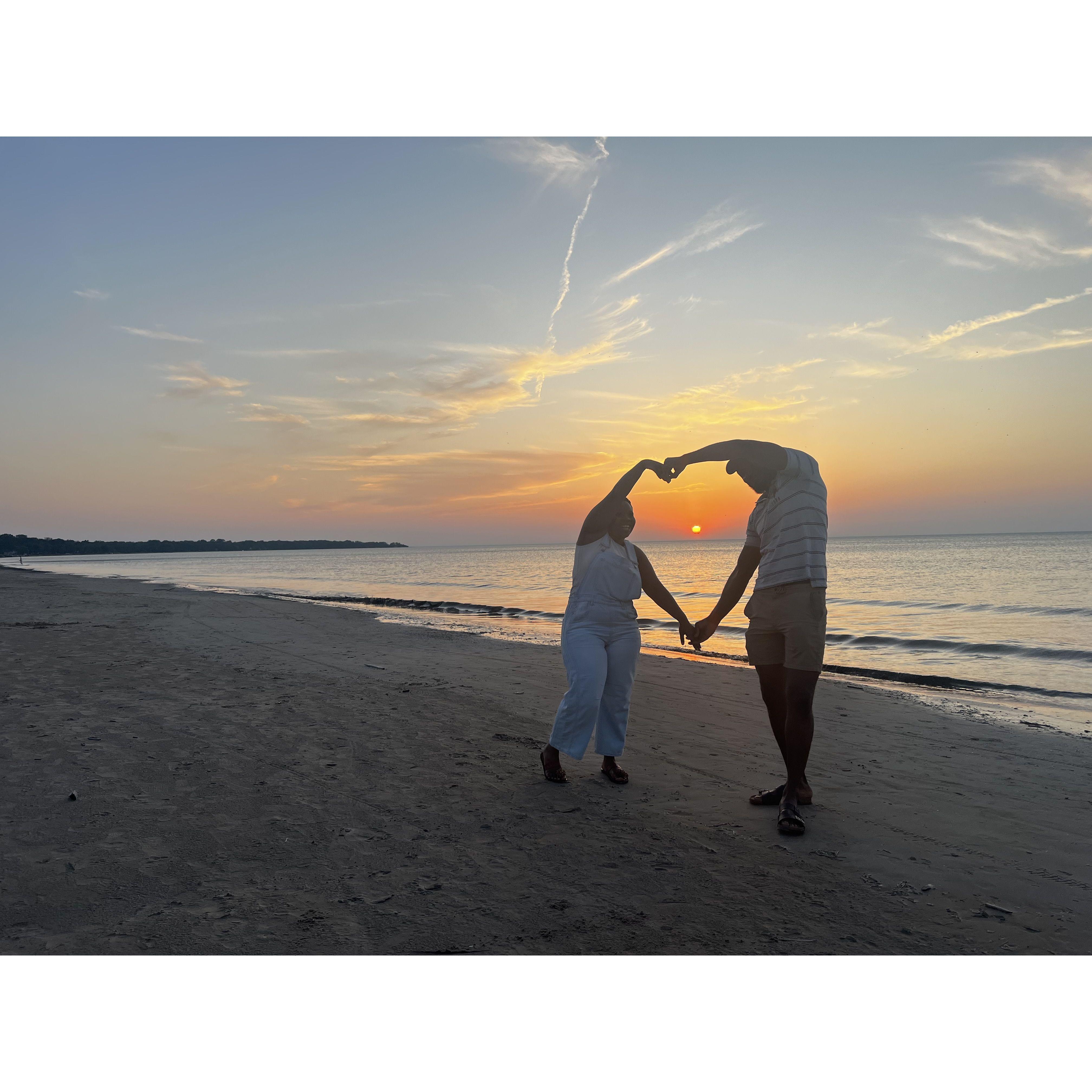 at Ipperwash Beach