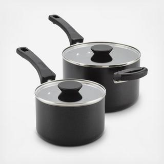 Neat Nest 4-Piece Space Saving Aluminum Nonstick Saucepan Set