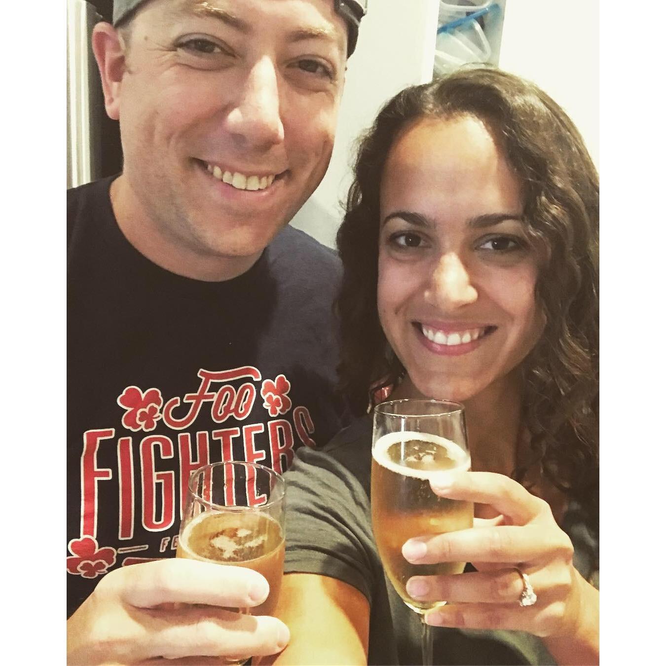 the day we got engaged!