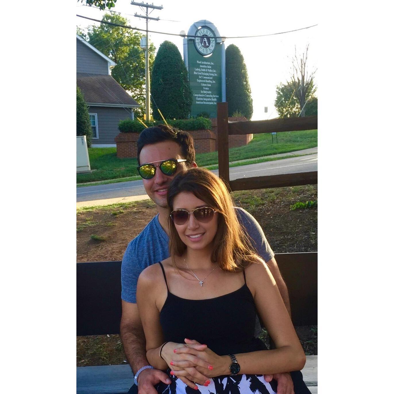 Our first photo together