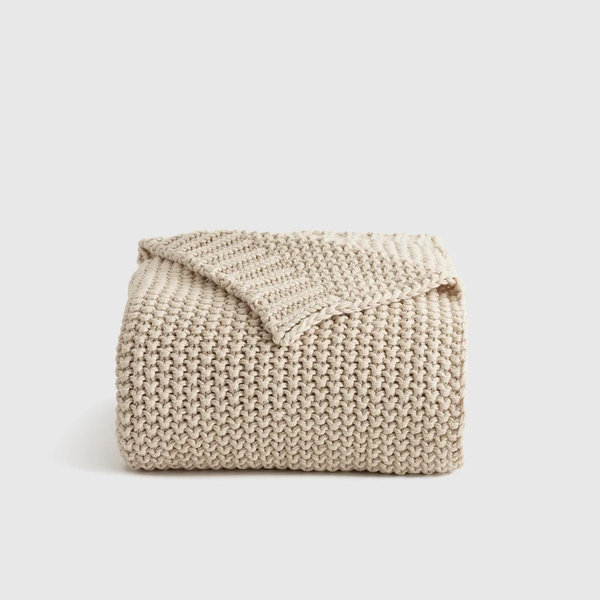 Cotton Fisherman Throw - Natural