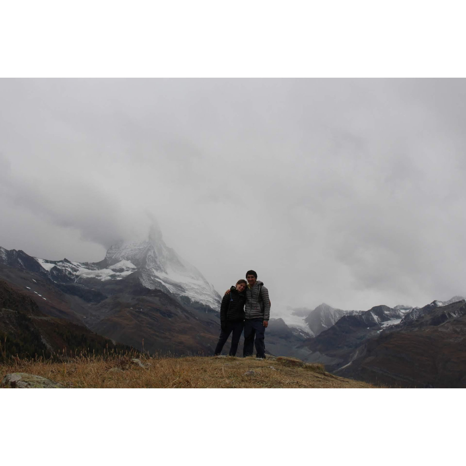 Hiking to see a cloudy Matterhorn, Oct 2019