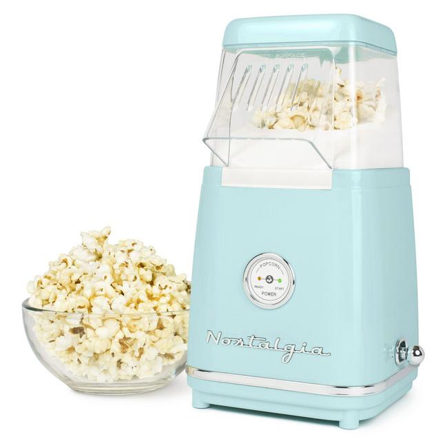 Nostalgia Classic Retro Healthy Hot-Air Tabletop Popcorn Maker, Makes 12 Cups, with Kernel Measuring Scoop