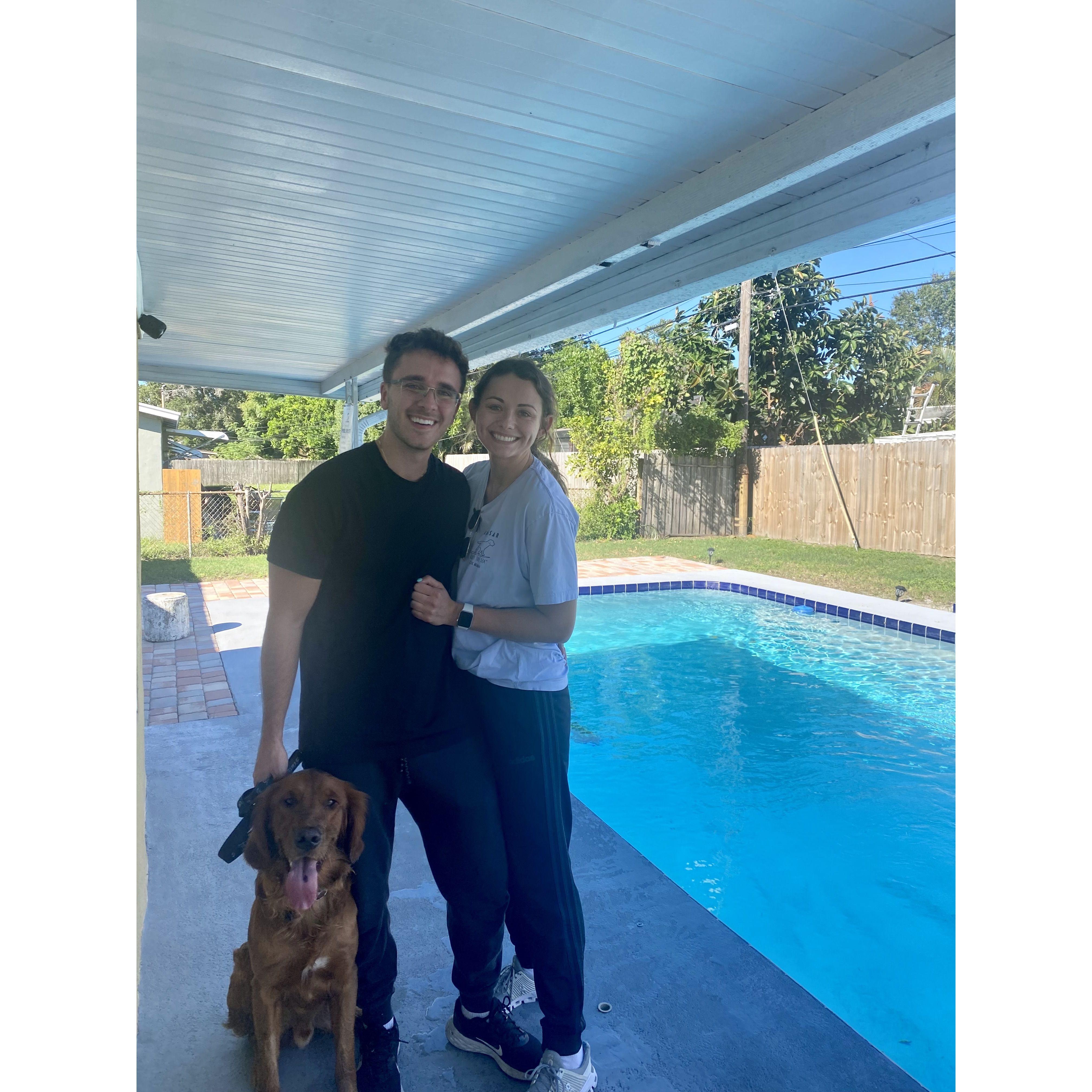 They eventually grew tired of the cold Chicago winters and decided to chase the sunshine. They moved across the country together to Largo, Florida in September 2022.