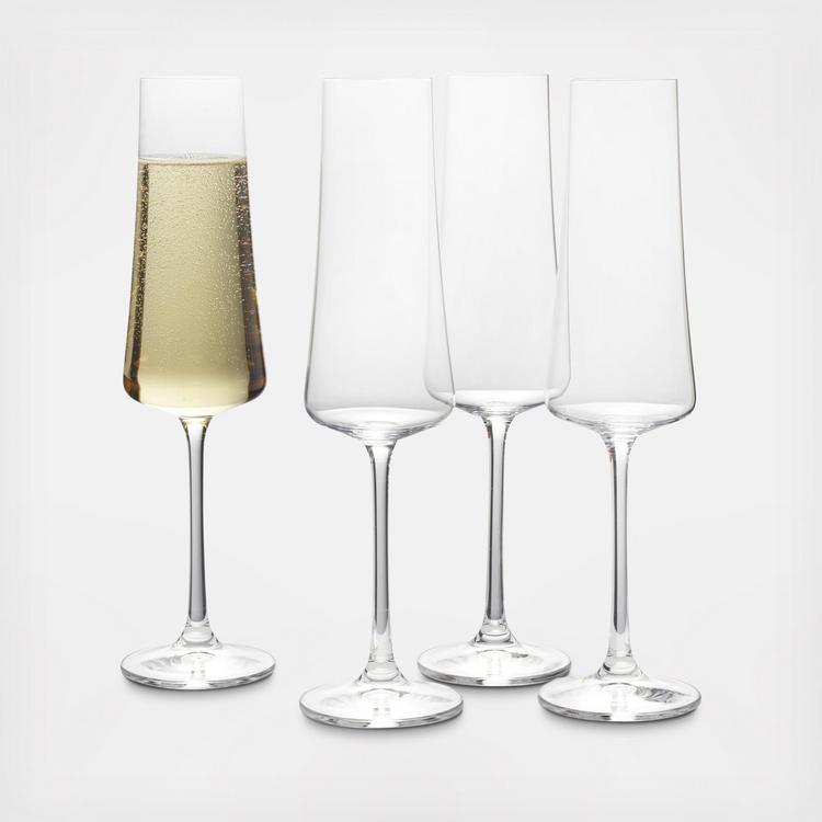 Mikasa Grace 8 oz. Champagne Flutes, Set of 4