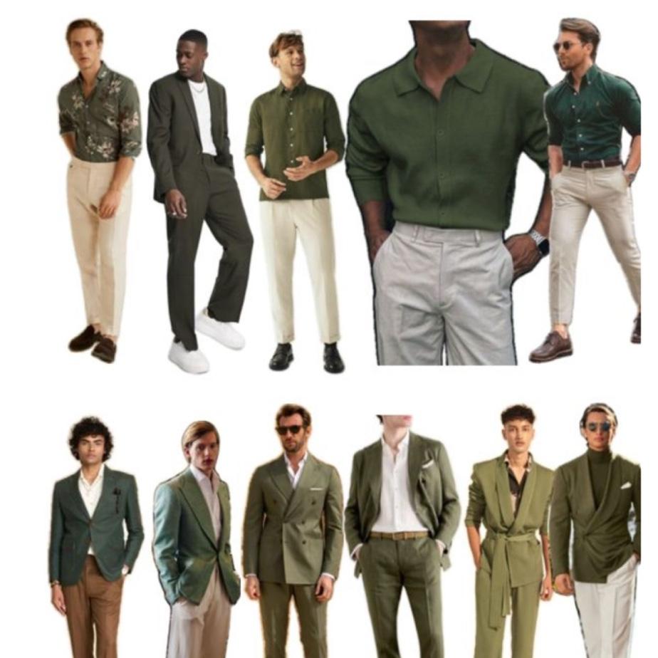 Dress shirt & Slacks. No jeans. Black pants/slacks are welcome.