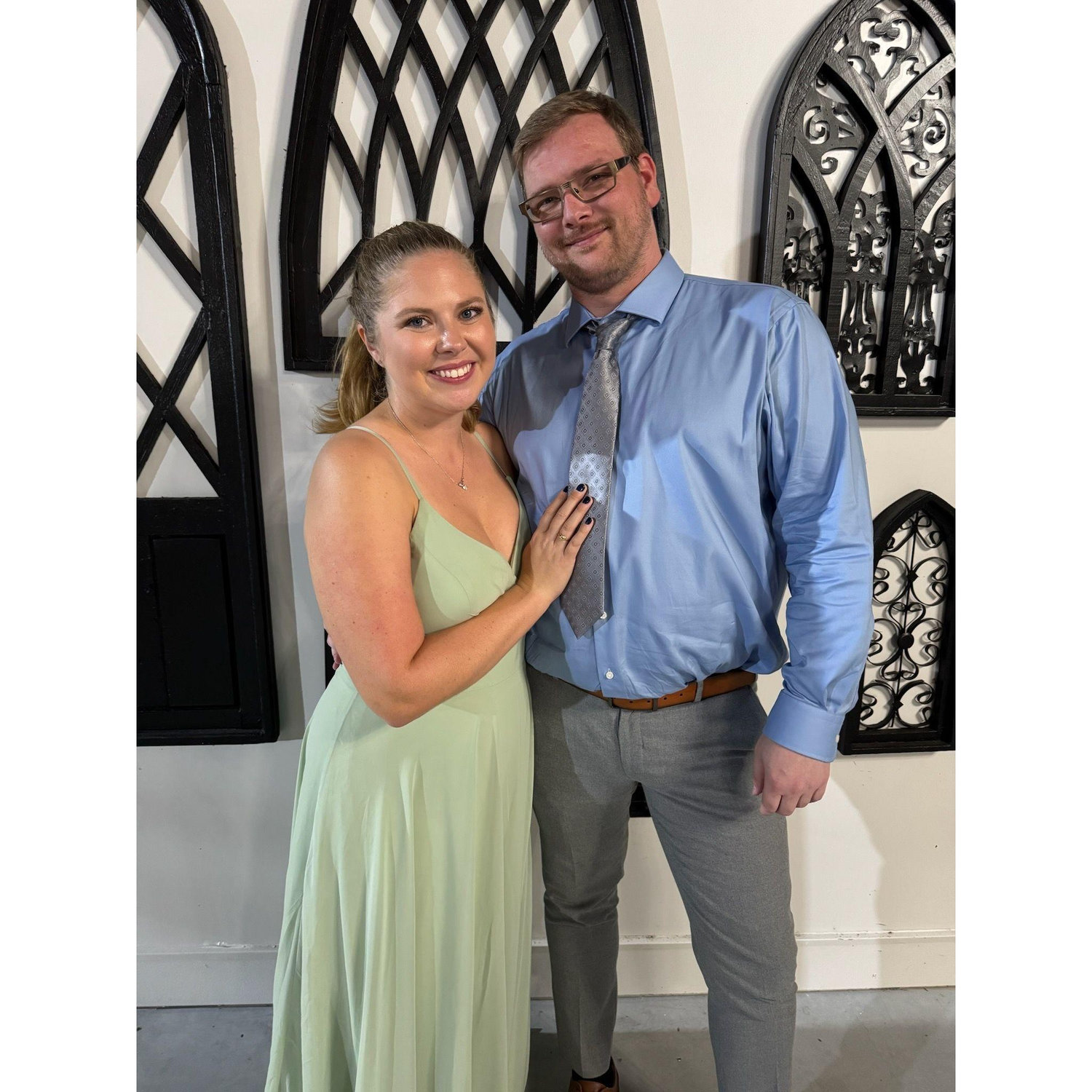 We reconnected at Chris and Jay's wedding, November 8, 2024