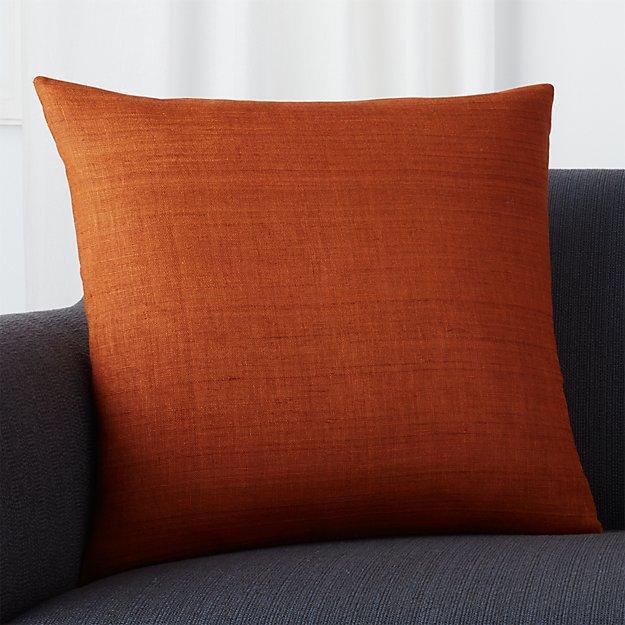 Michaela Cayenne 20" Pillow with Feather-Down Insert