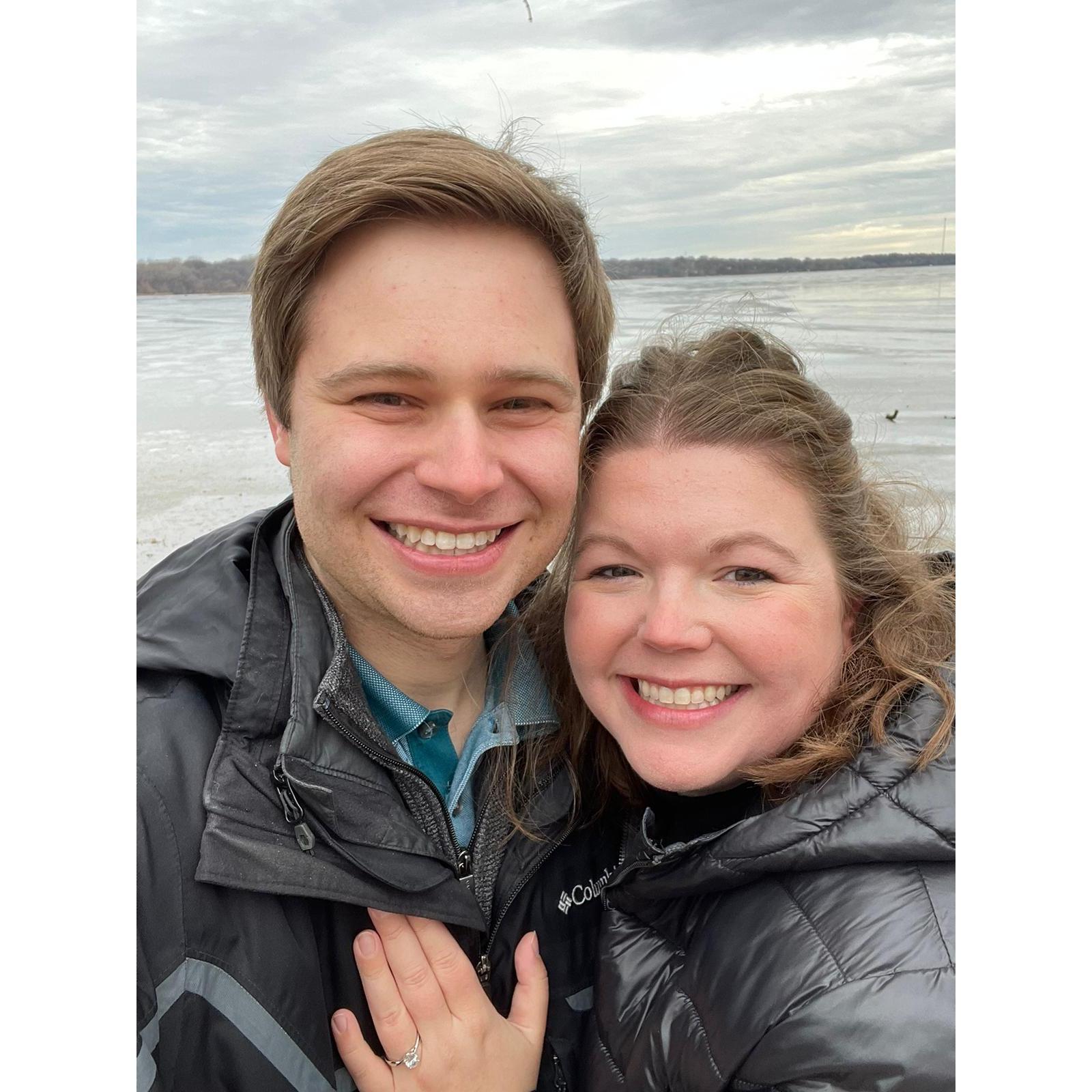 First picture as an engaged couple