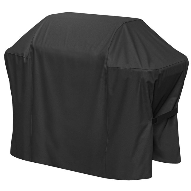 Grill Cover for Weber Spirit II and Spirit 200 & 300 Series, Waterproof BBQ Cover with Double Straps, Lightweight & Fade Resistant, Black