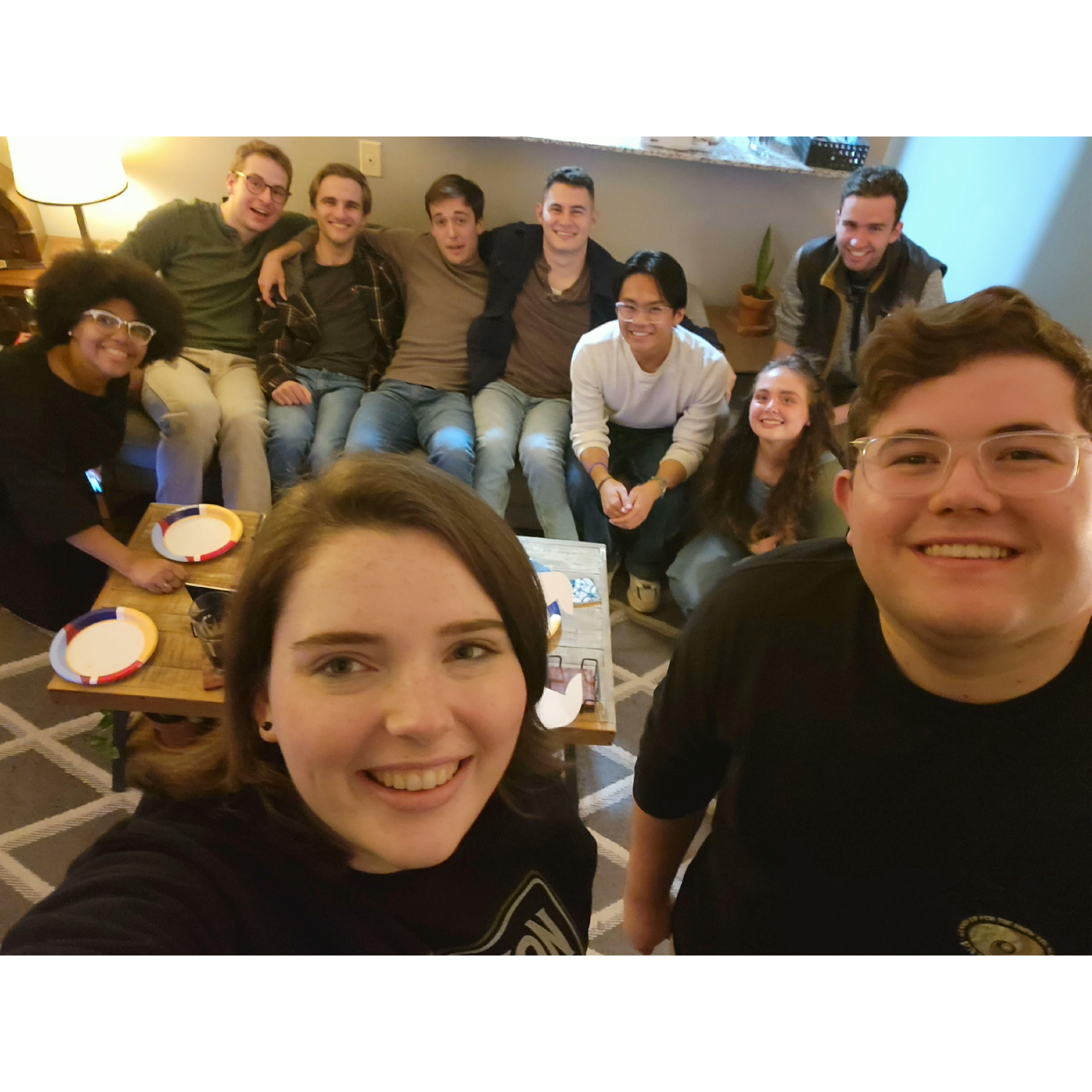 Our amazing engagement party planned by Mike and friends!