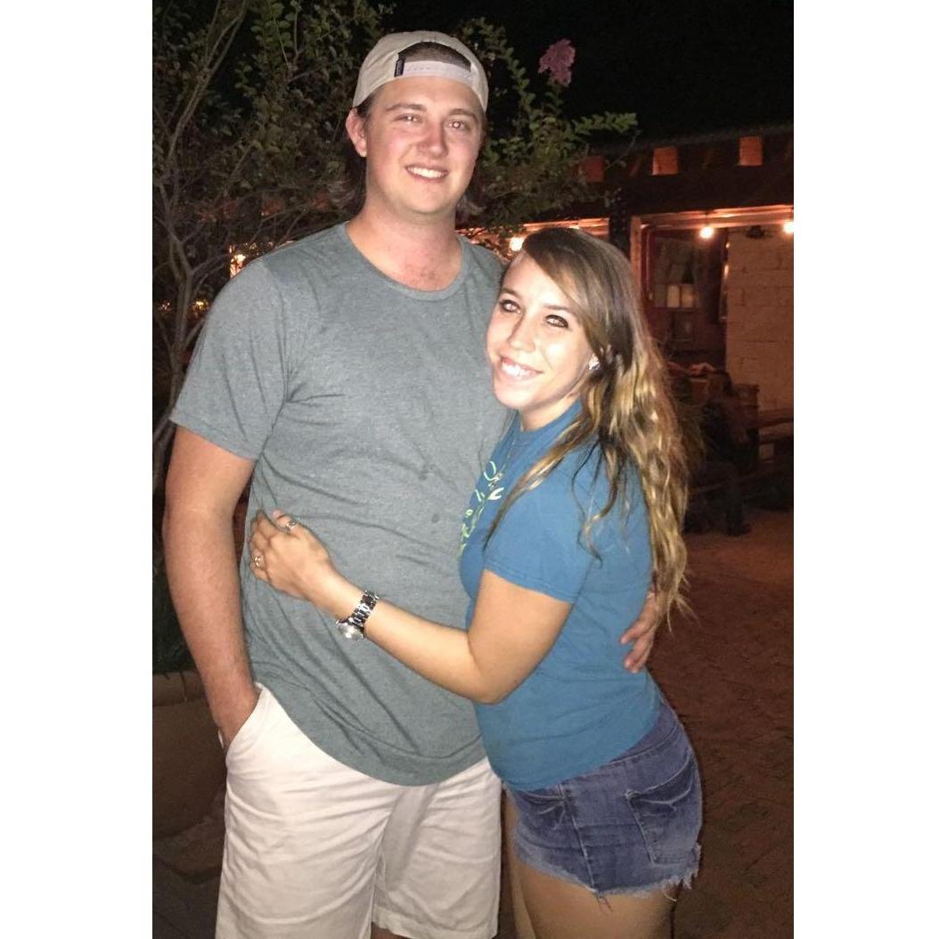 The first time Hunter went to visit Lindsey in San Marcos and the weekend their relationship began, October 30, 2016.